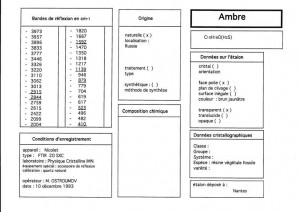 Ambre Rissie. Table (IRS)