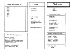 Periclase. Table (IRS)